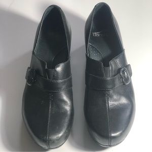 Dansko leather upper wedges.side buckle size 40